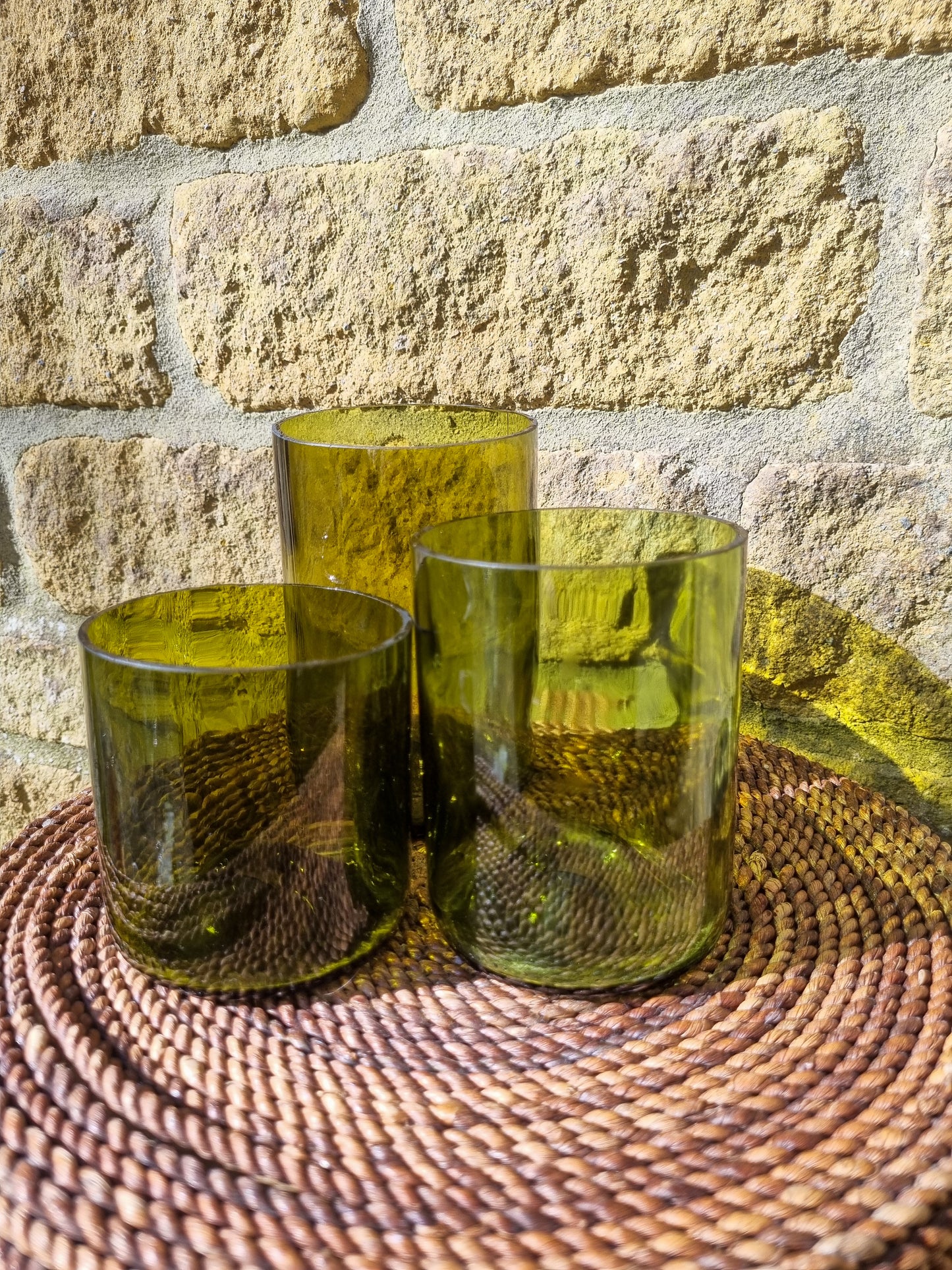 Small, Medium and Large wine Glasses