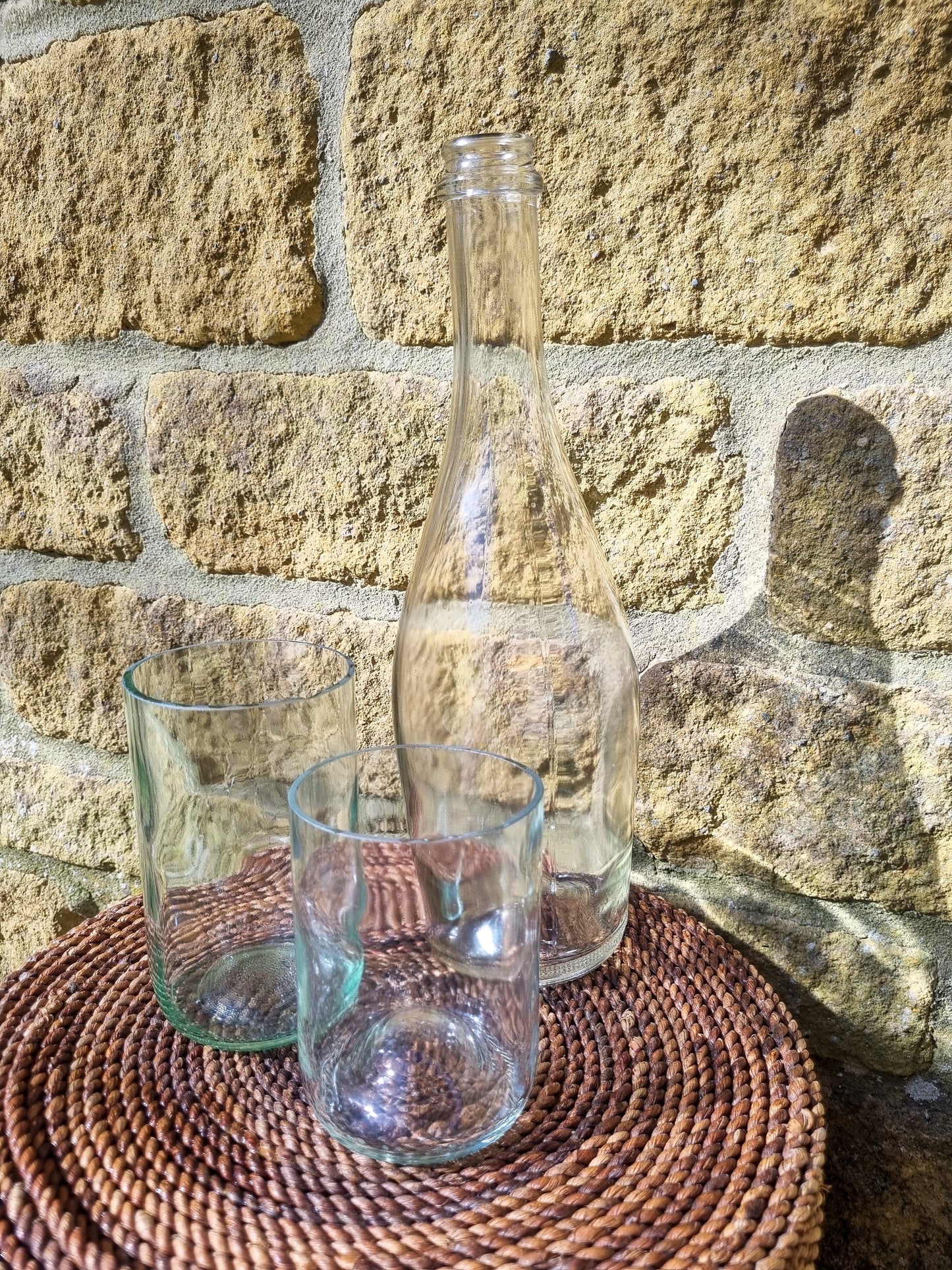 Small, Medium and Large wine Glasses